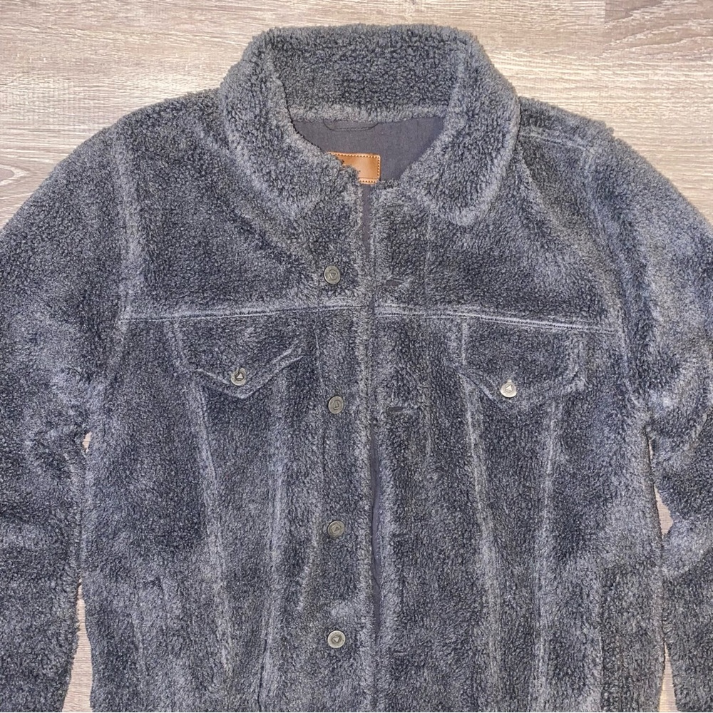 ASOS Borg Western Jacket In Gray - Picture 3 of 4